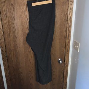 Grey Plaid Dress Pants